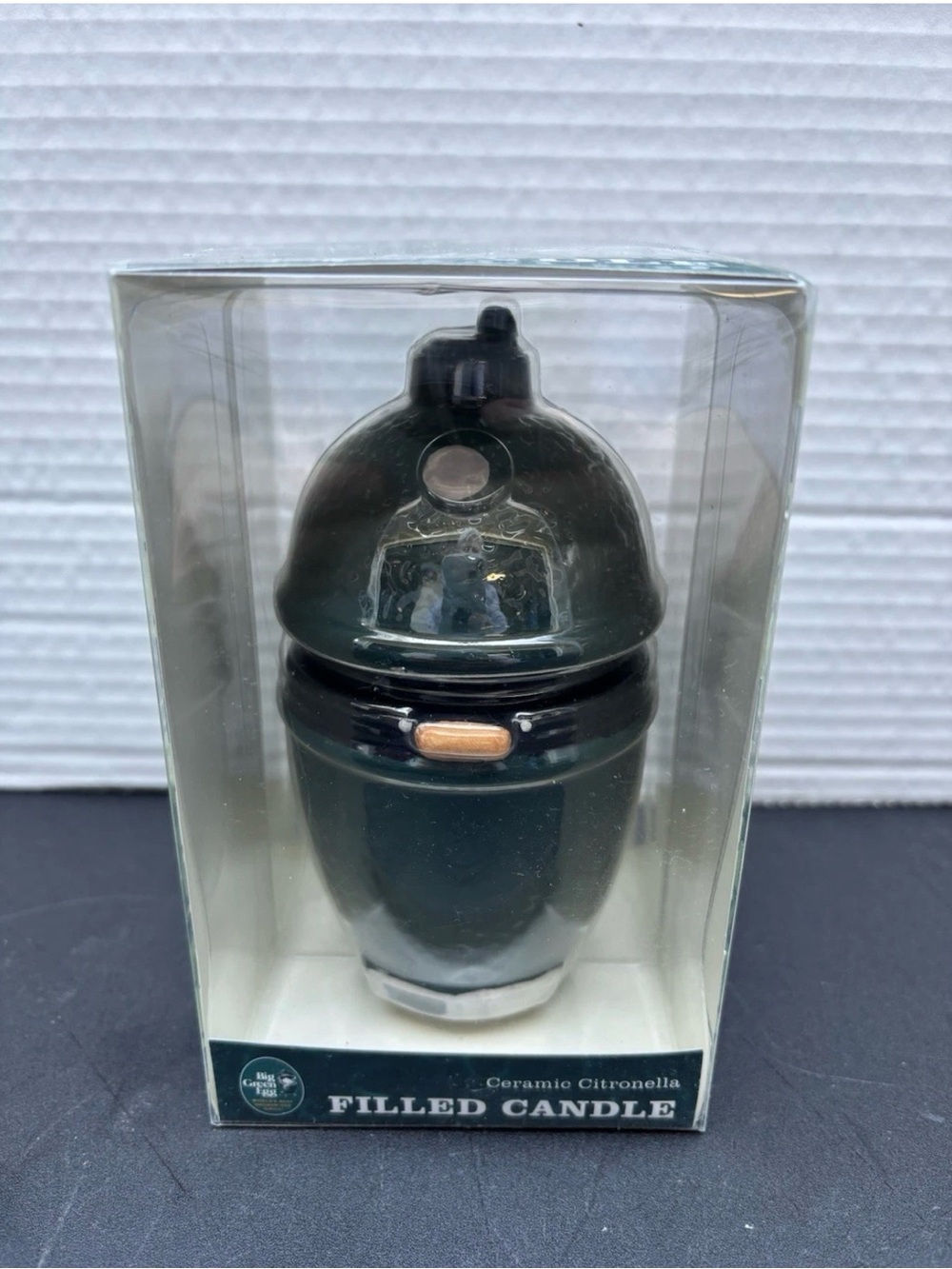Big Green Egg Ceramic Citronella Filled Candle Outdoor BGECC NEW
